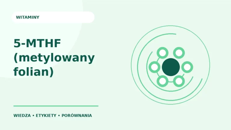 5-MTHF (metylowany folian) — ilustracja edukacyjna