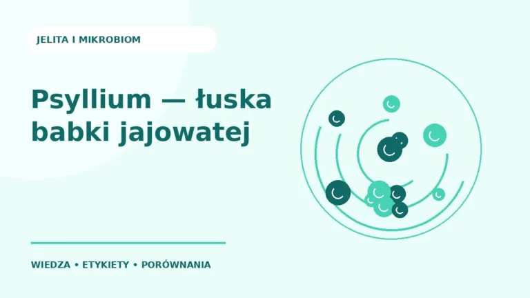 Psyllium — łuska babki jajowatej — ilustracja edukacyjna