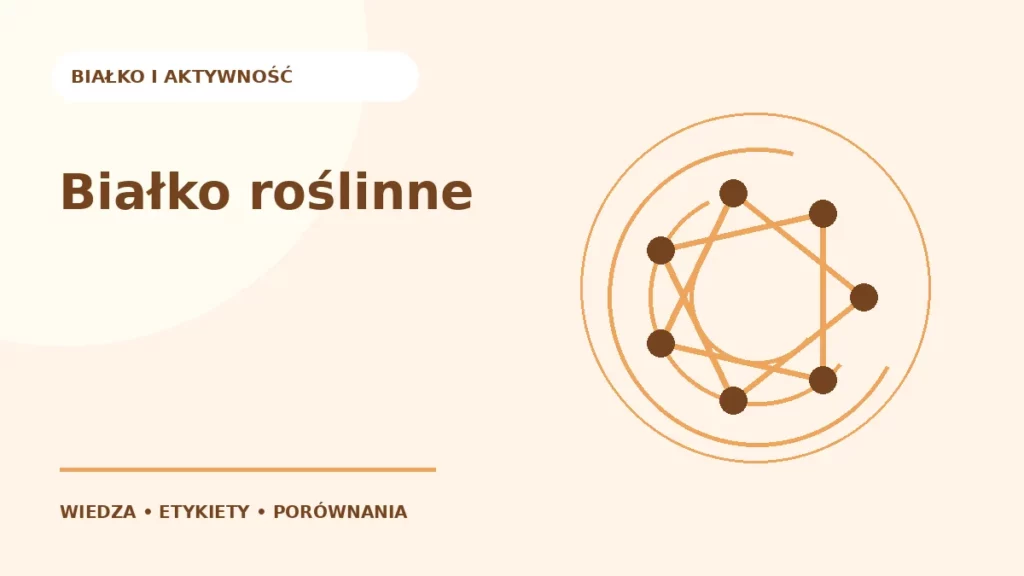 Białko roślinne — ilustracja edukacyjna