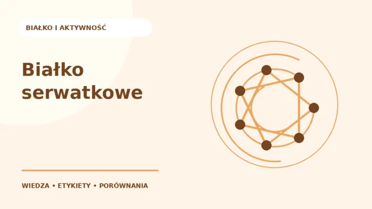 Białko serwatkowe — ilustracja edukacyjna