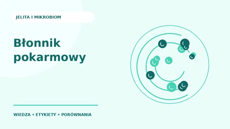 Błonnik pokarmowy — ilustracja edukacyjna