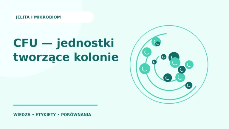 CFU — jednostki tworzące kolonie — ilustracja edukacyjna
