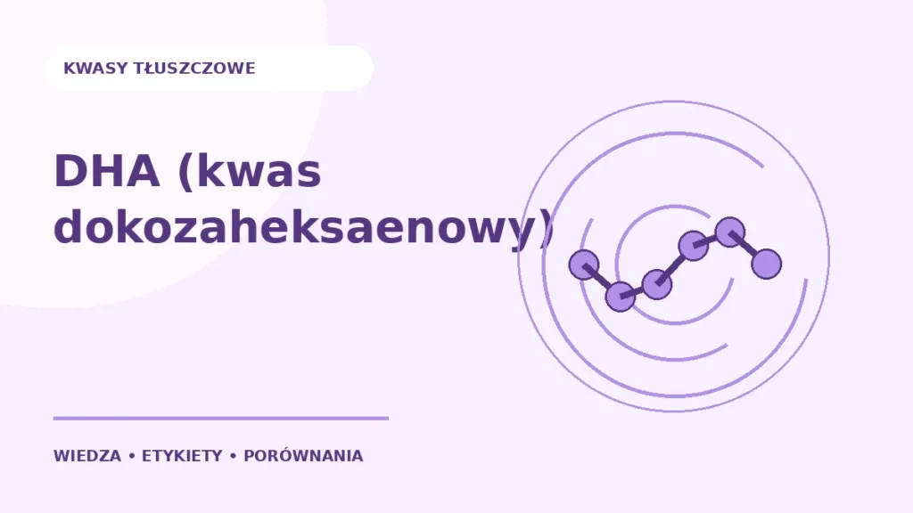 DHA (kwas dokozaheksaenowy) — ilustracja edukacyjna