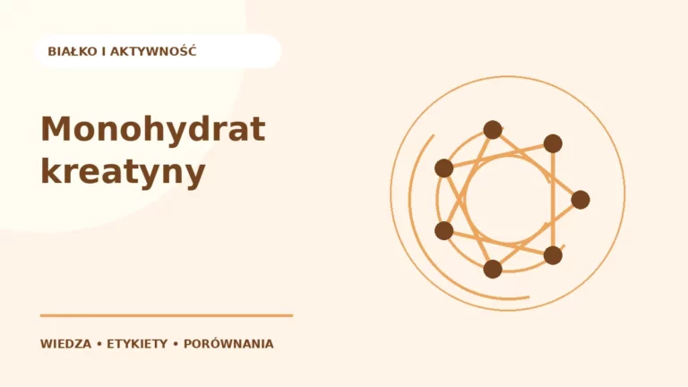 Monohydrat kreatyny — ilustracja edukacyjna