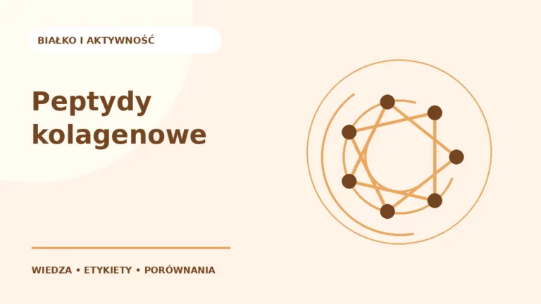 Peptydy kolagenowe — ilustracja edukacyjna