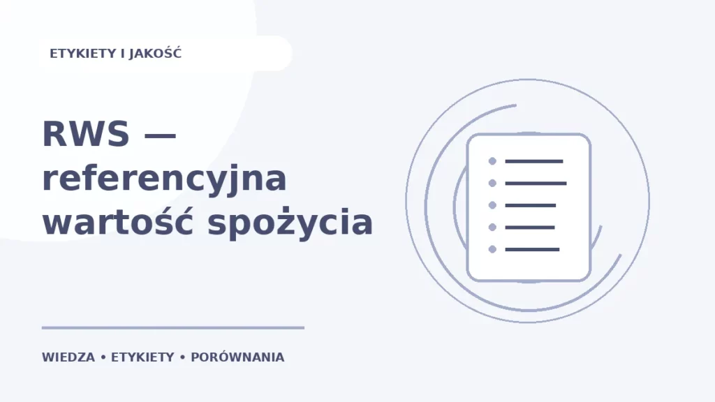 RWS — referencyjna wartość spożycia — ilustracja edukacyjna