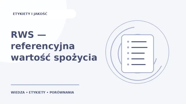 RWS — referencyjna wartość spożycia — ilustracja edukacyjna