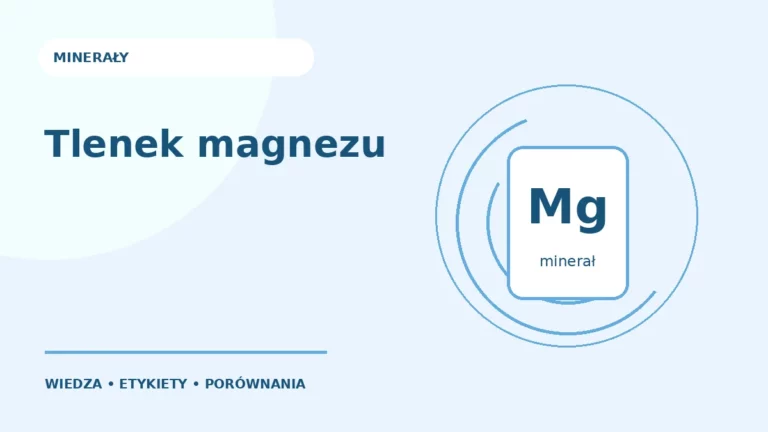 Tlenek magnezu — ilustracja edukacyjna