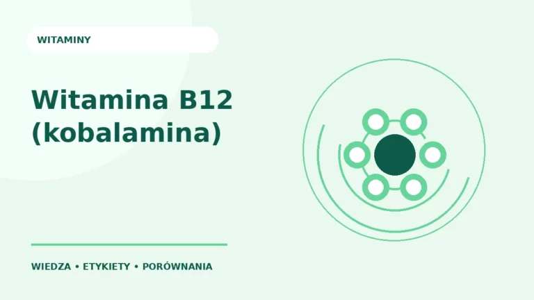 Witamina B12 (kobalamina) — ilustracja edukacyjna