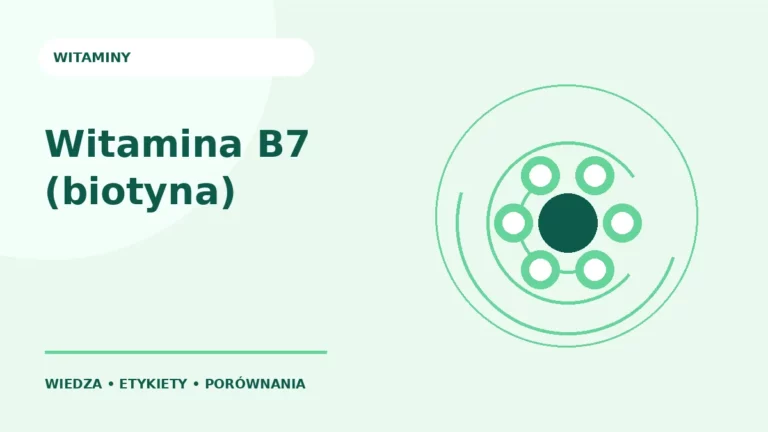 Witamina B7 (biotyna) — ilustracja edukacyjna