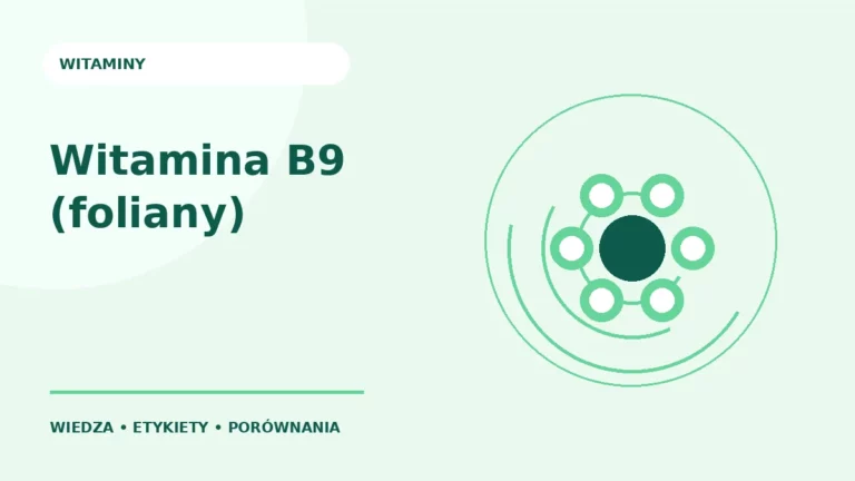 Witamina B9 (foliany) — ilustracja edukacyjna