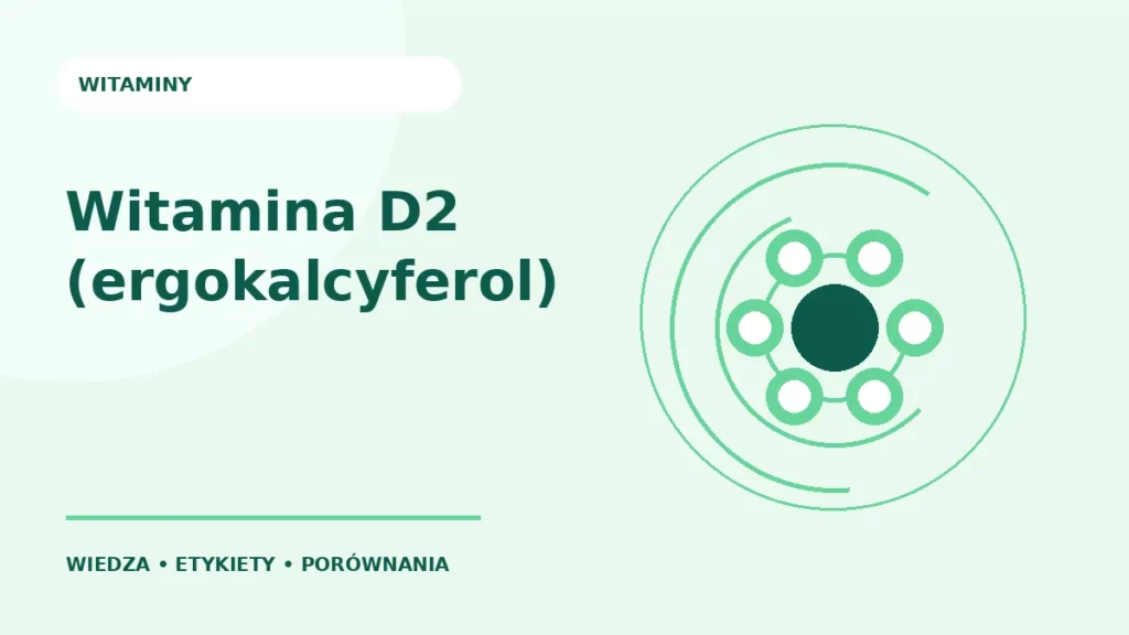 Witamina D2 (ergokalcyferol) — ilustracja edukacyjna