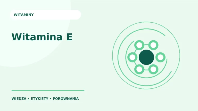 Witamina E — ilustracja edukacyjna
