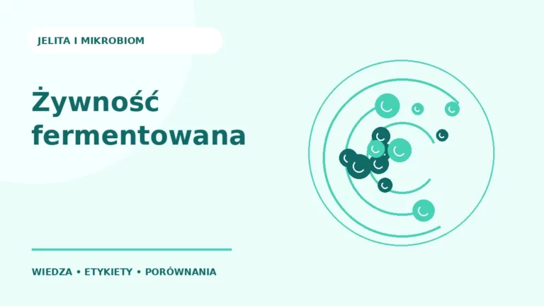 Żywność fermentowana — ilustracja edukacyjna