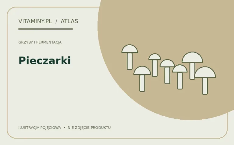 Pieczarki — ilustracja edukacyjna