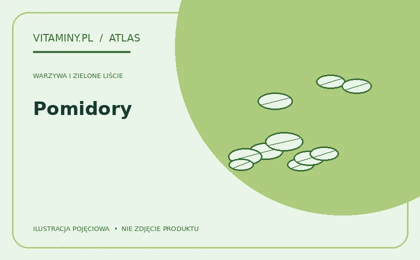 Pomidory — ilustracja edukacyjna